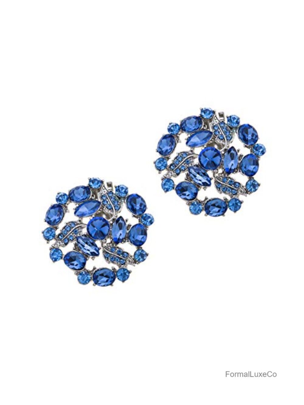 Rhinestone Shoe Clips 2 Pcs Alloy Decorative Shoe Charms for Wedding Party